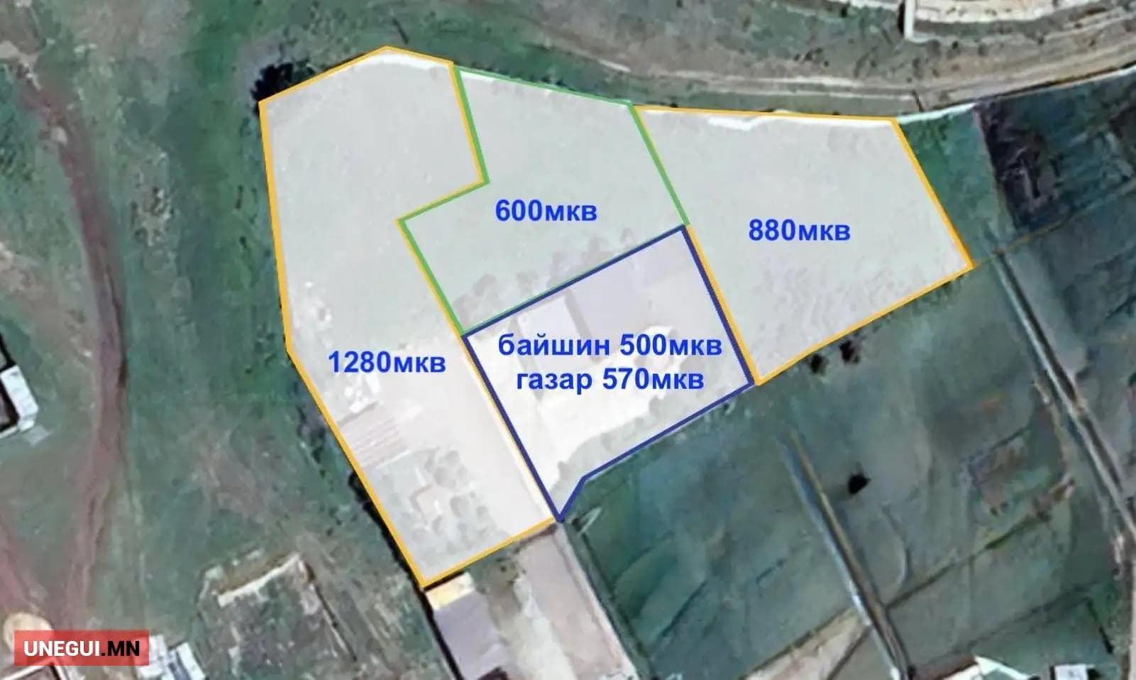 Эрдэнэт хотын төвд 2760 мкв газар